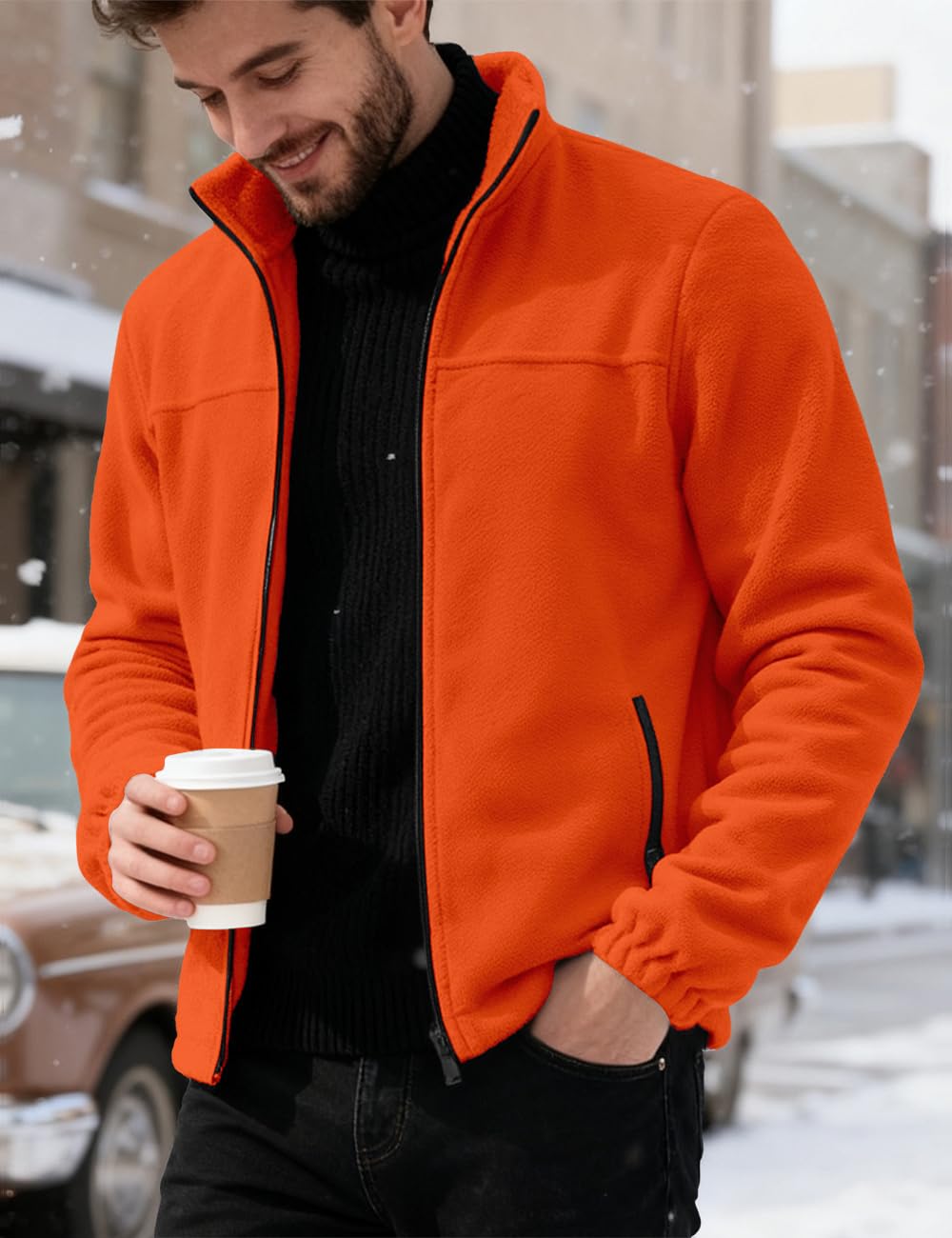 QOSOQ polar fleece fabric texture close-up highlighting soft skin-friendly feel