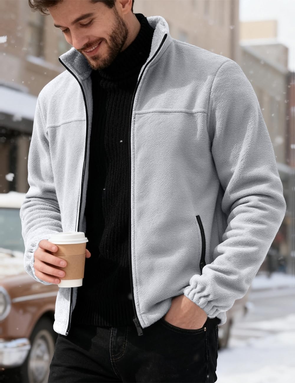 QOSOQ soft-fabric fleece delivers skin-friendly comfort in cold seasons.
