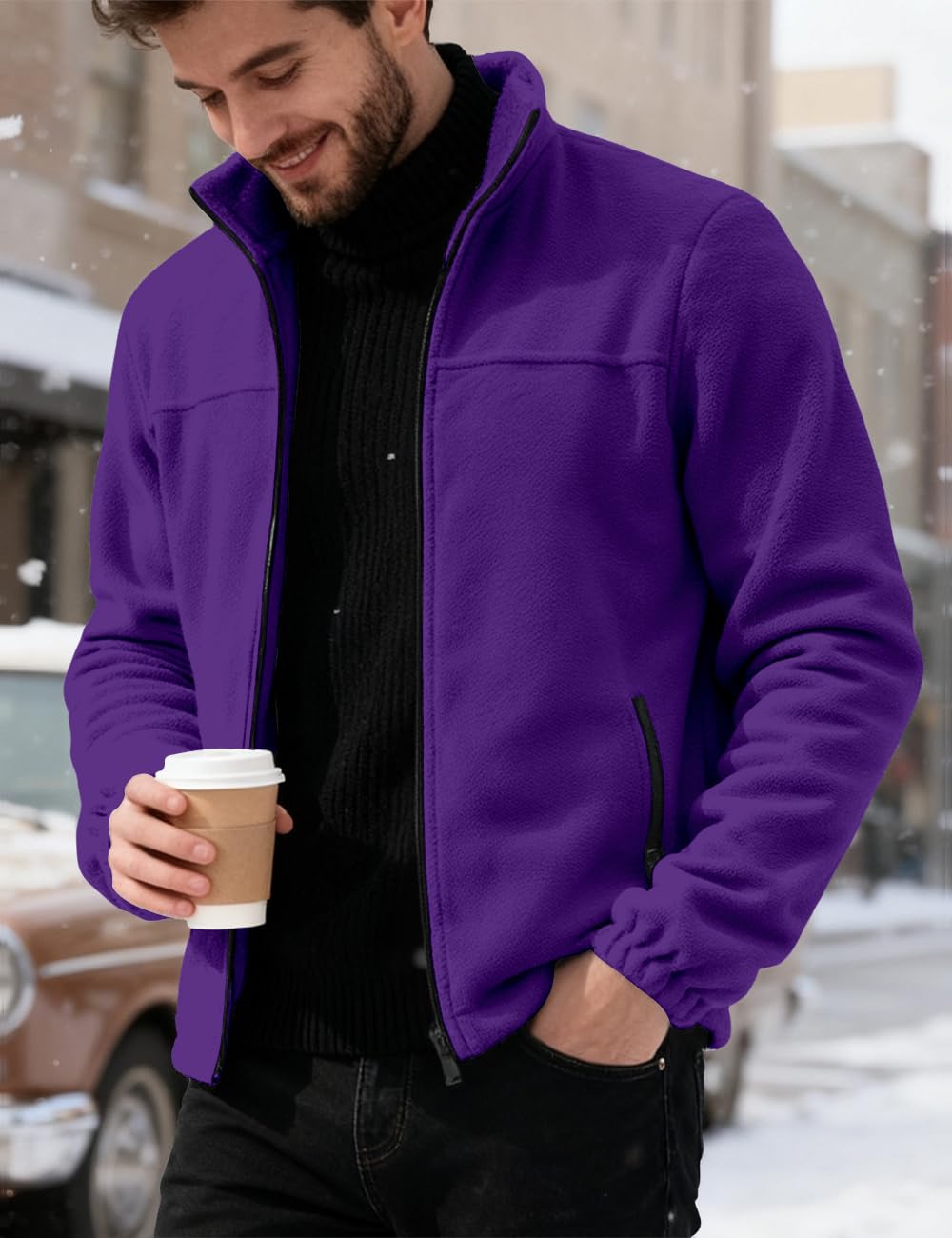 QOSOQ fleece texture close-up demonstrates soft fabric and skin-friendly feel.