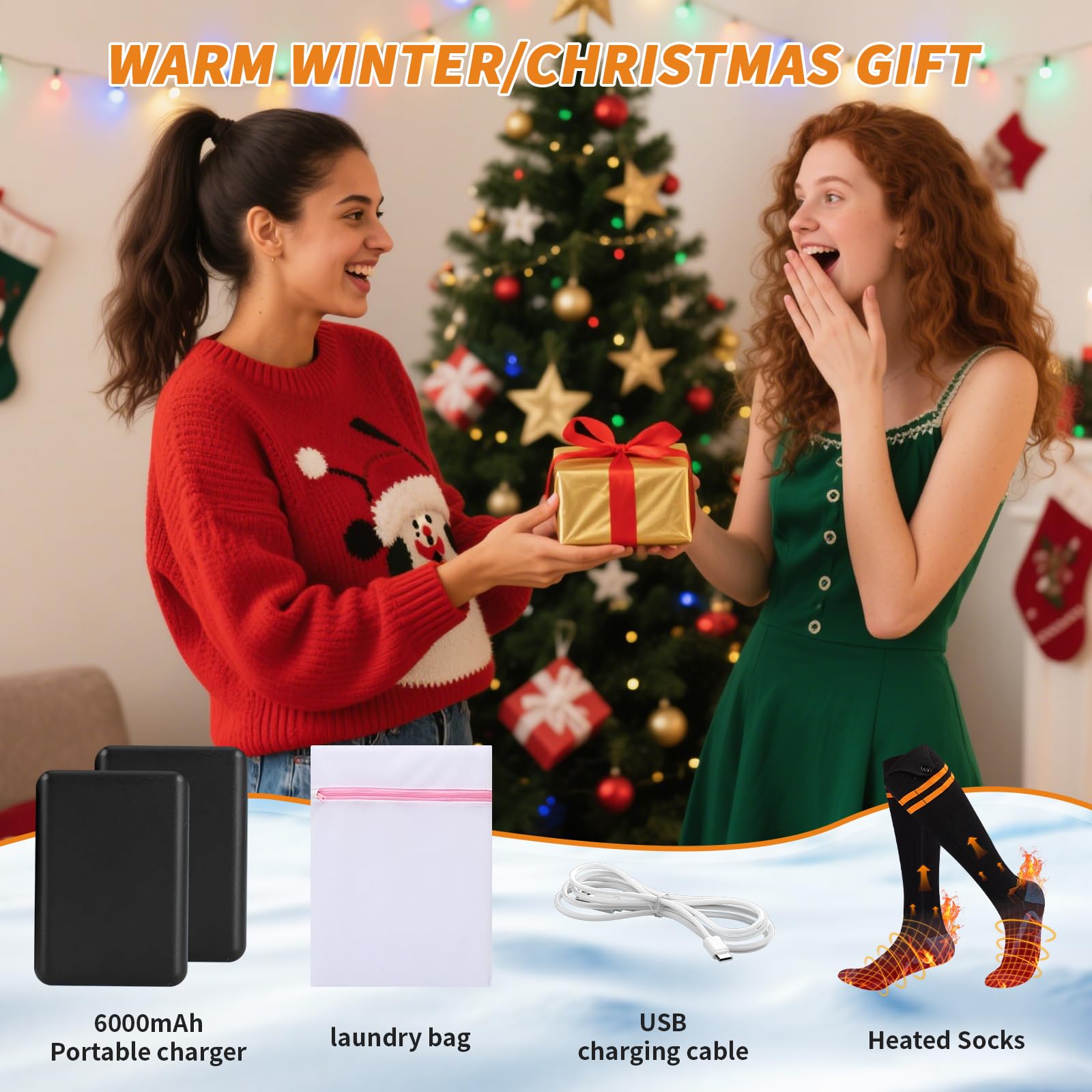 Qsocksy heated socks offer up to 8 hours of warmth.