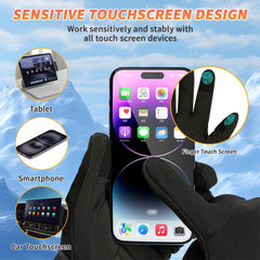 QSocksy heated gloves with heat-level control for personalized warmth during rides.