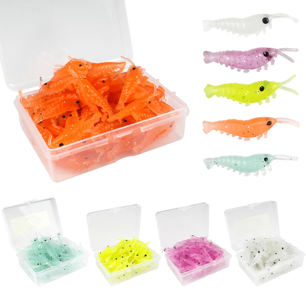 Qsvbeeqj soft shrimp lure closeup texture shows durable silicone skin
