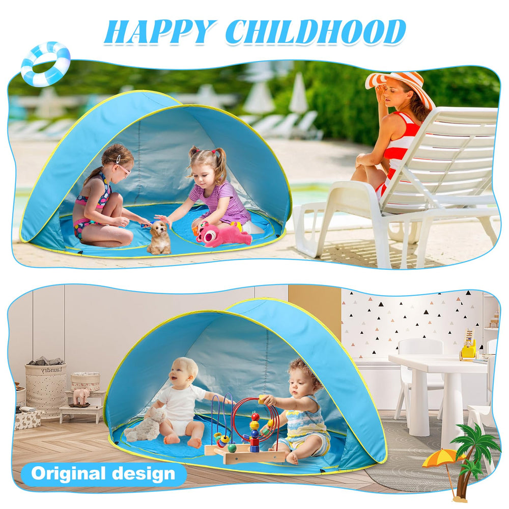 QTREE intelligence baby beach tent with carry bag ready for trips