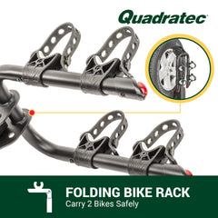 Quadratec tilt-back feature lets you access the tailgate with bikes loaded.