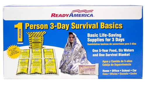Quakehold Survival Box emergency blanket retains heat and offers shelter.
