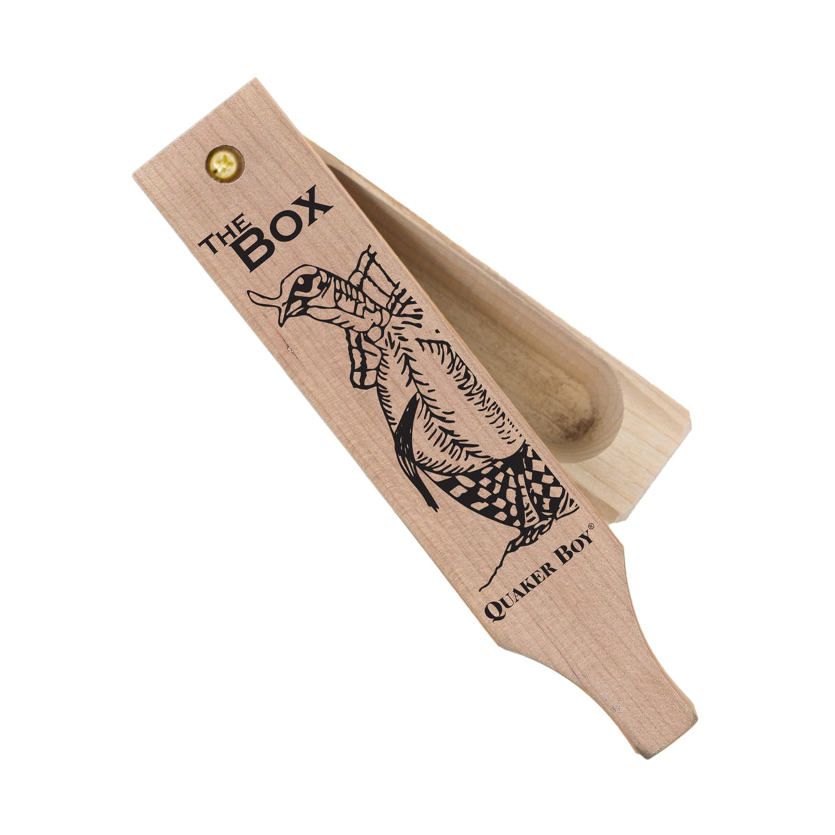 Quaker Boy Box Turkey Call in wood finish for realistic field turkey sounds