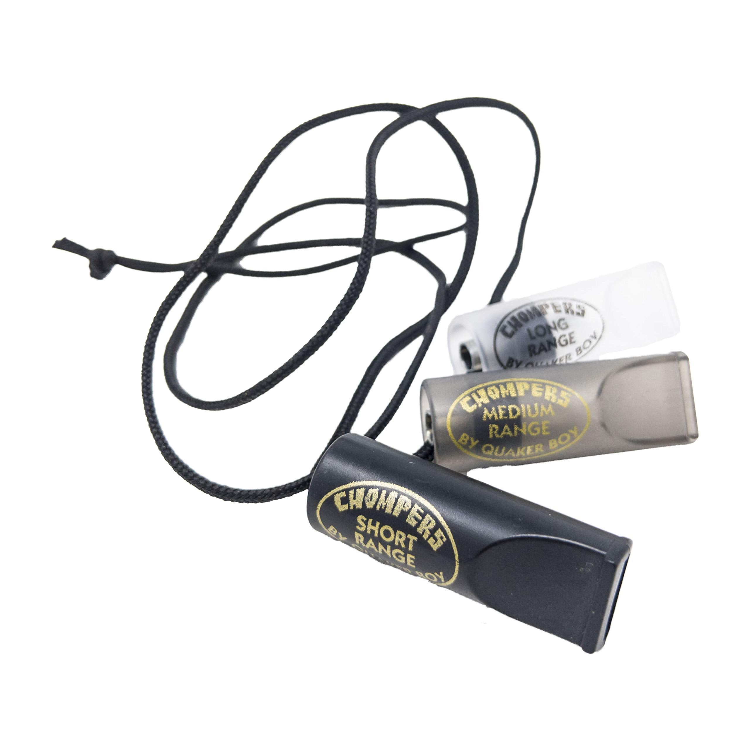 Quaker Boy Chompers 3 Pack predator calls front view for versatile field use.