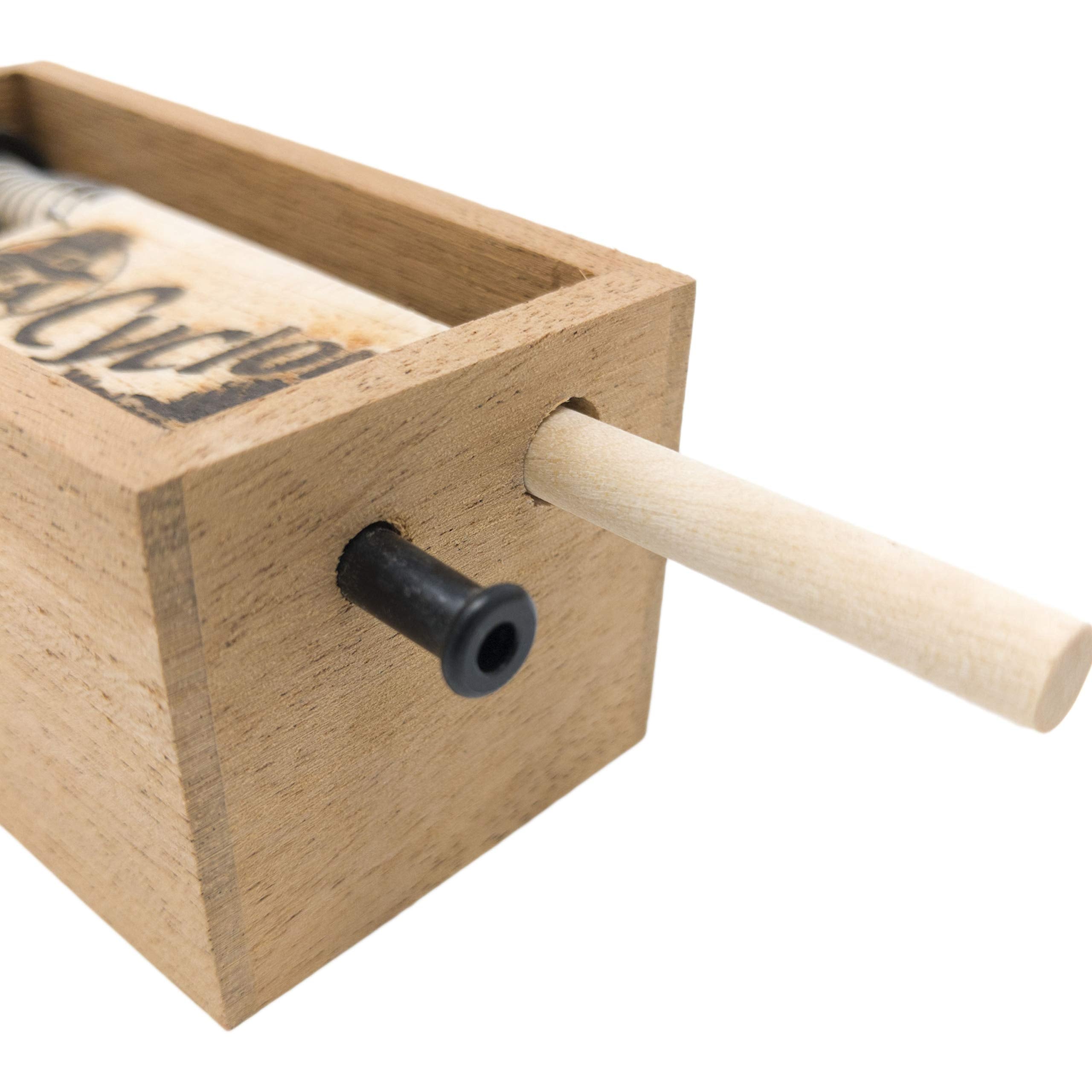 Quaker Boy Cyclone box call wood weatherproof-seal, reliable under rain and wind.