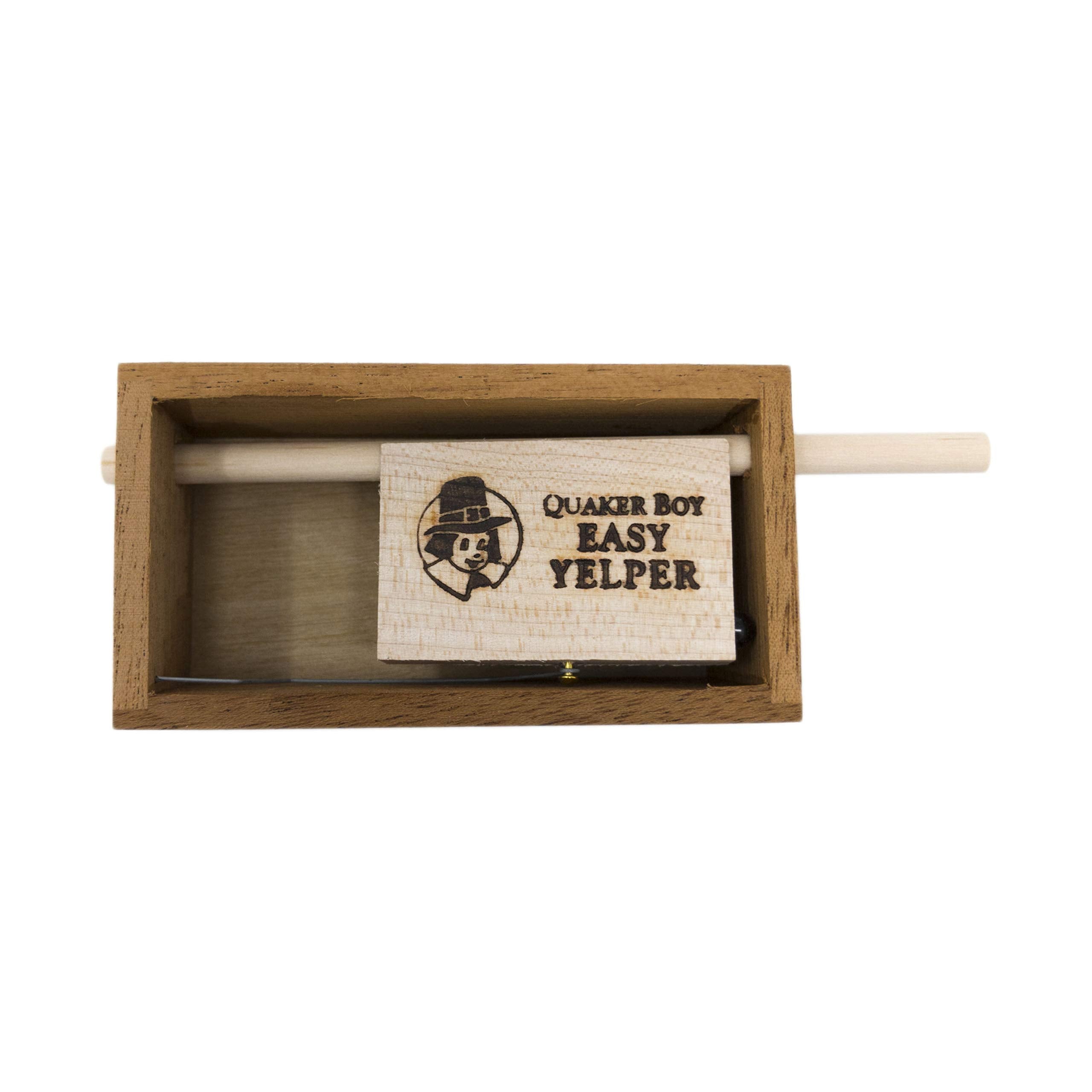 Top view of Maple and Mahogany Easy Yelper turkey call