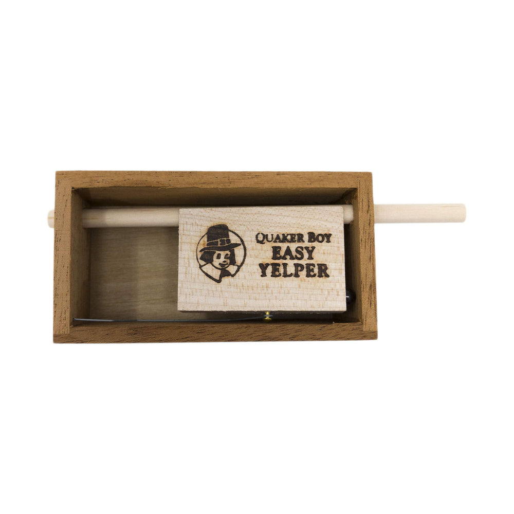 Top view of Maple and Mahogany Easy Yelper turkey call