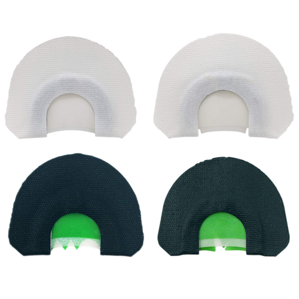 Quaker Boy The Full Flock turkey mouth call 4 pack - white and green, image 1