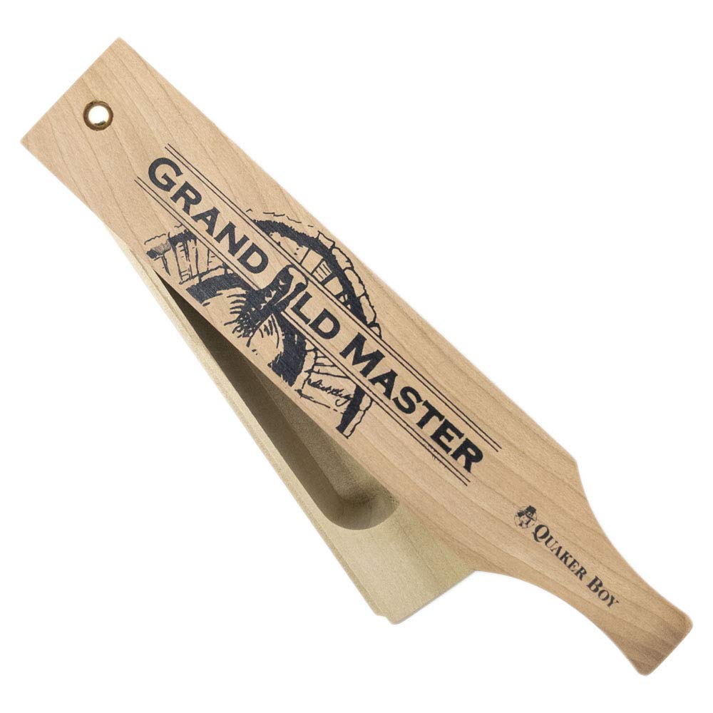 Quaker Boy Grand Old Master Box Call wood front view for authentic field calls