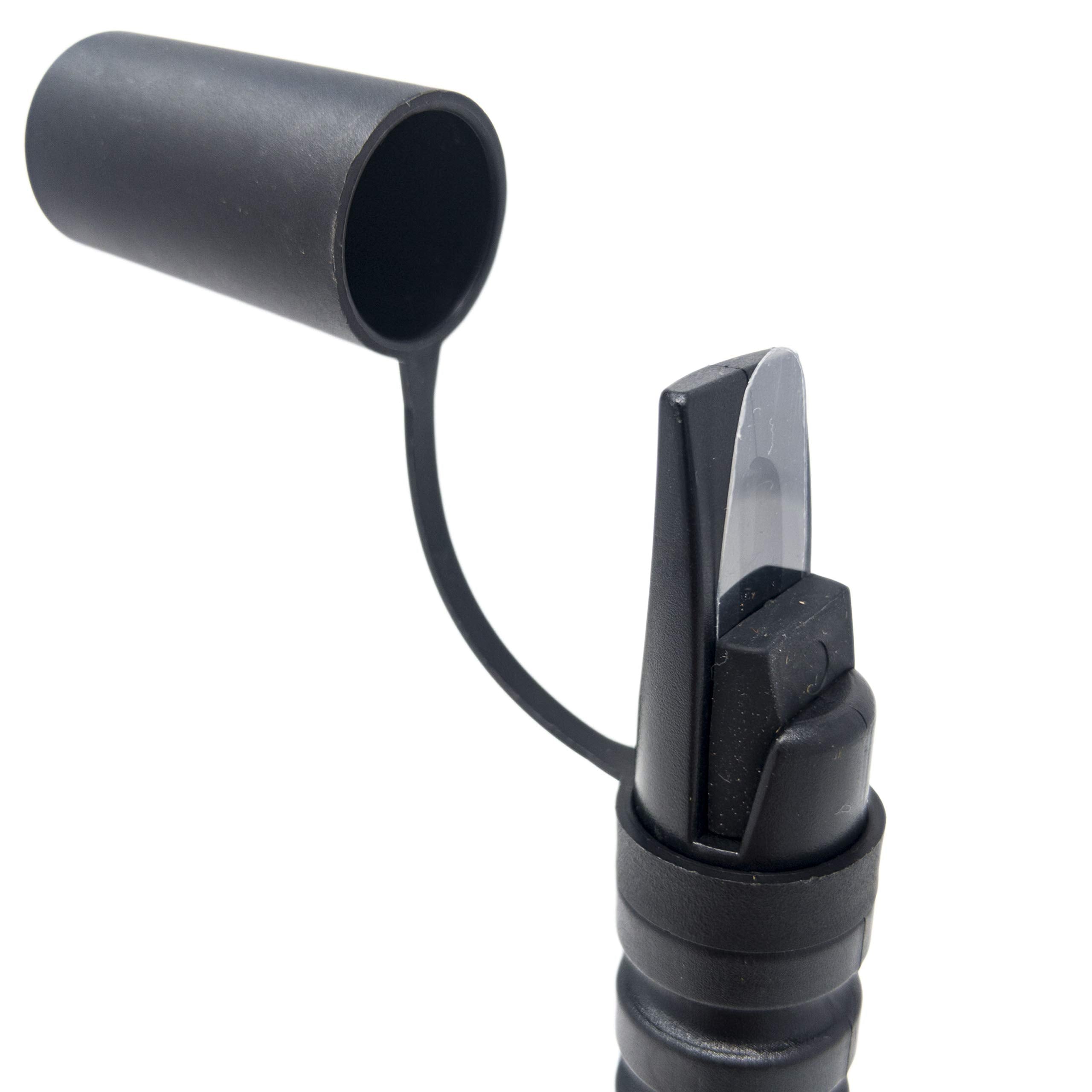 Quaker Boy Moose Mate Moose Call black, side profile, compact hunting tool.