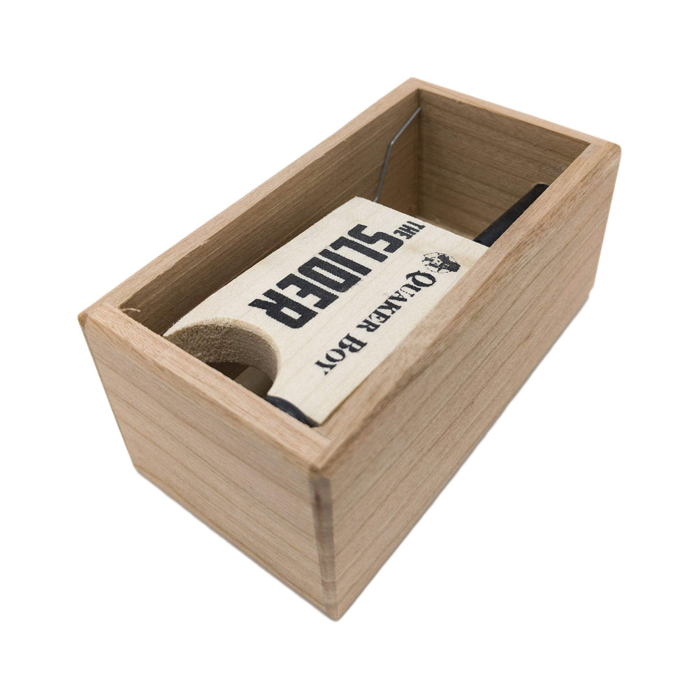 Quaker Boy Slider Box Call in hand demonstrates grip and usability.