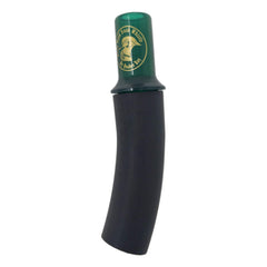 Quaker Boy Woody Wood Duck Whistle Green — acrylic mouth piece close-up