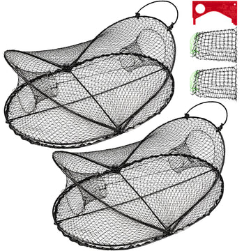 QualyQualy Crawfish Trap with two entrances and 180-degree opening