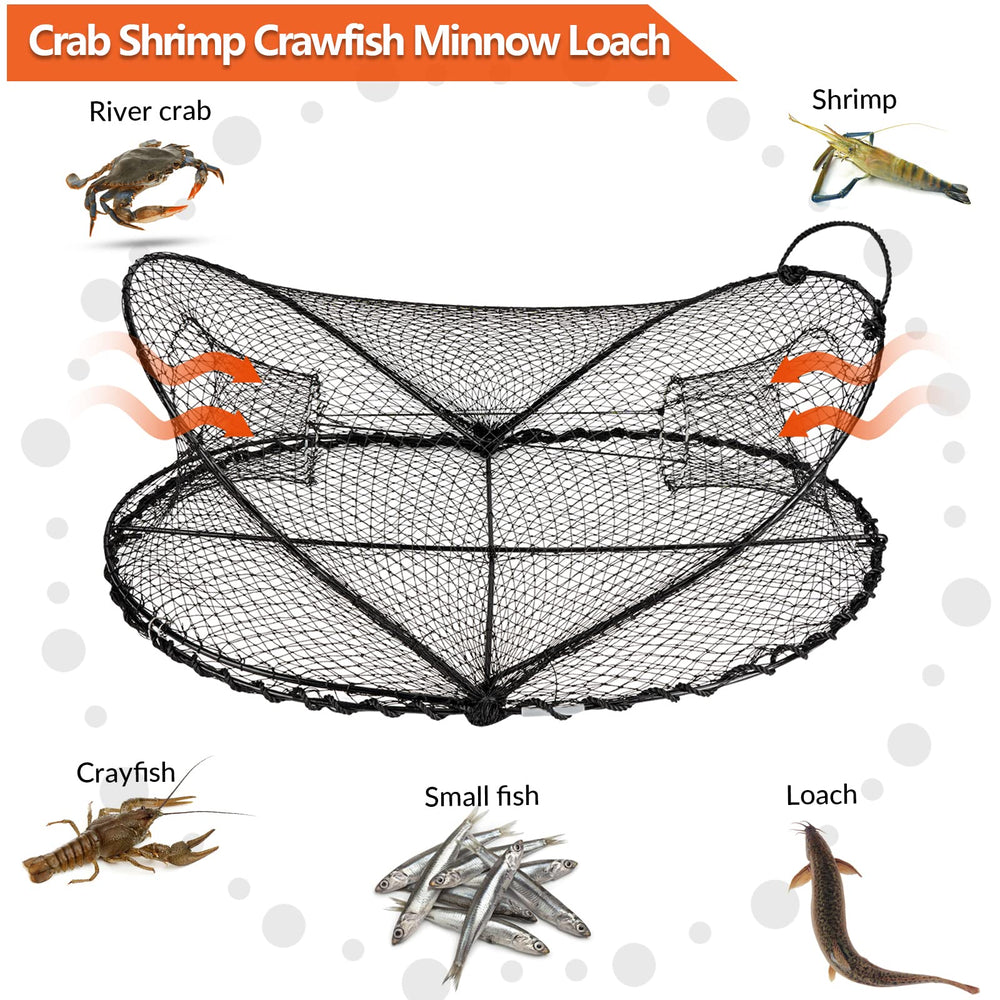 2 bait bags and 1 crab gauge included
