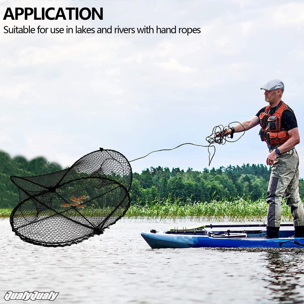 Flat bottom crawfish trap designed to prevent rolling