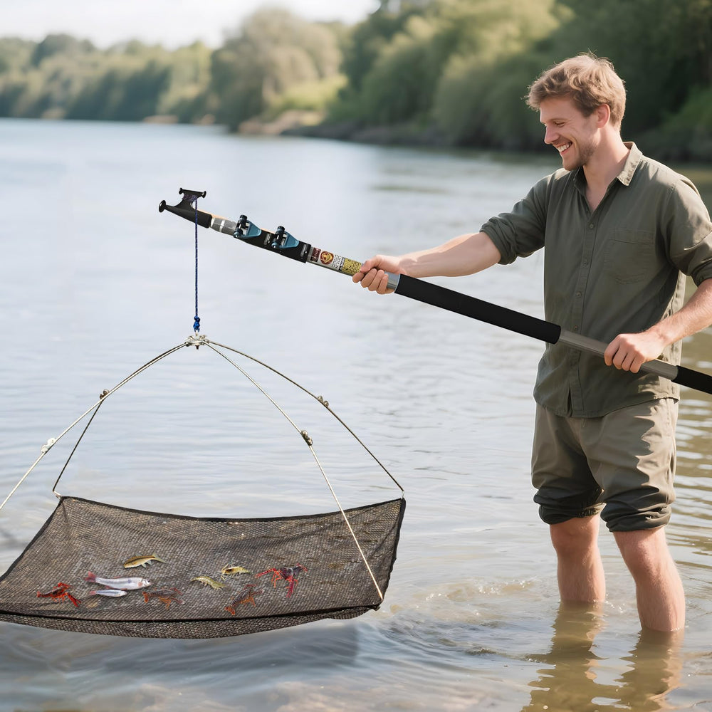 49 feet rope included with QualyQualy minnow trap