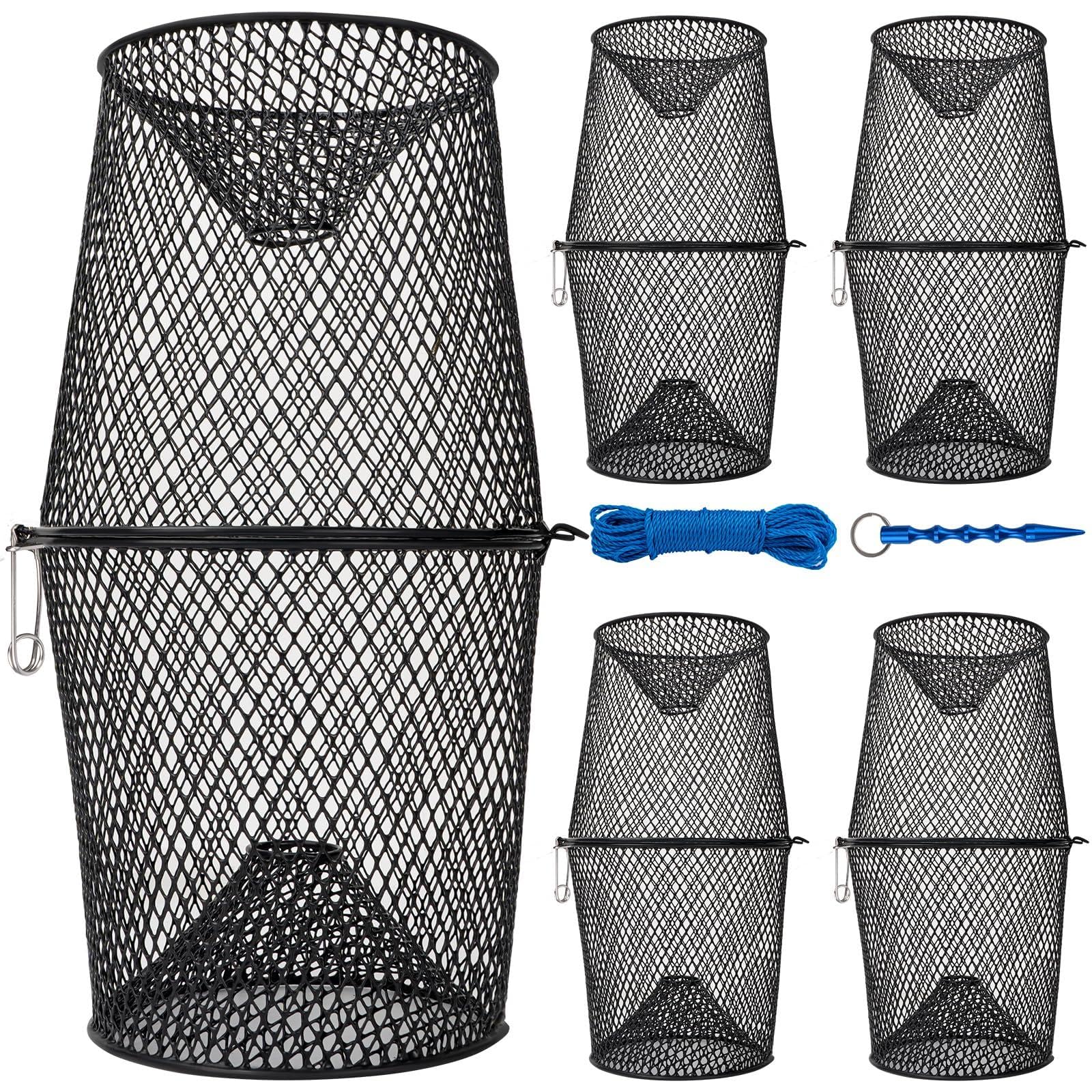 Overview of QualyQualy 5-Pack Heavy-Duty Crawfish Traps