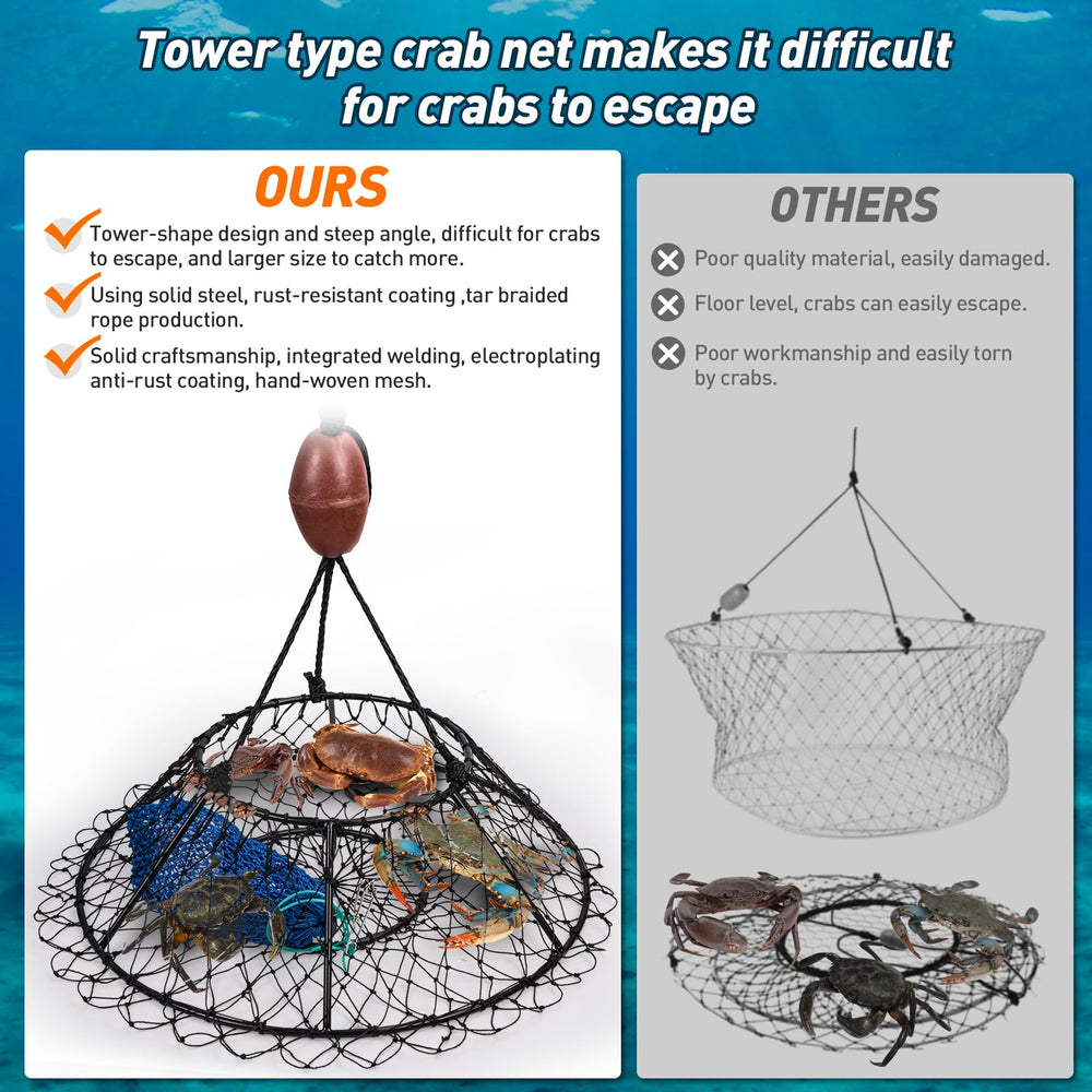 Bait net bags included with the kit