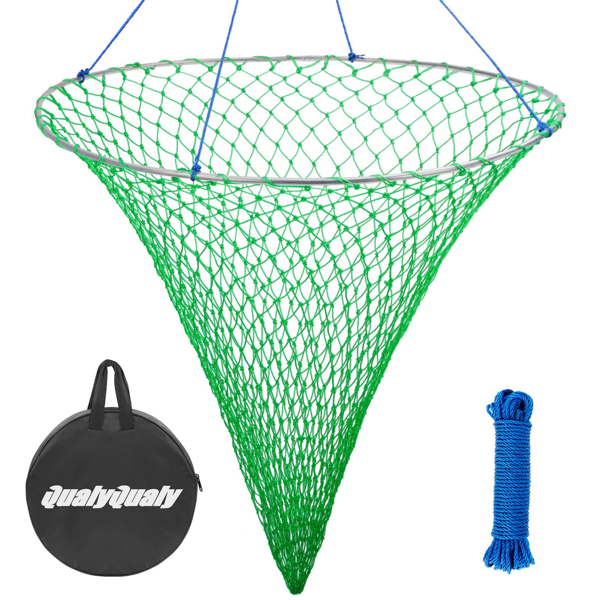 QualyQualy bridge and pier net with foldable hoop