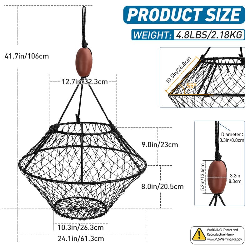 Nets folded compactly for storage and travel