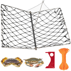 QualyQualy castable crab trap with stainless steel frame and poly mesh