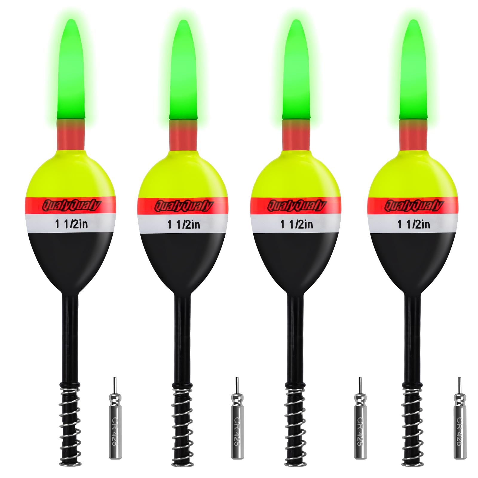 QualyQualy LED lighted slip bobber red color close-up