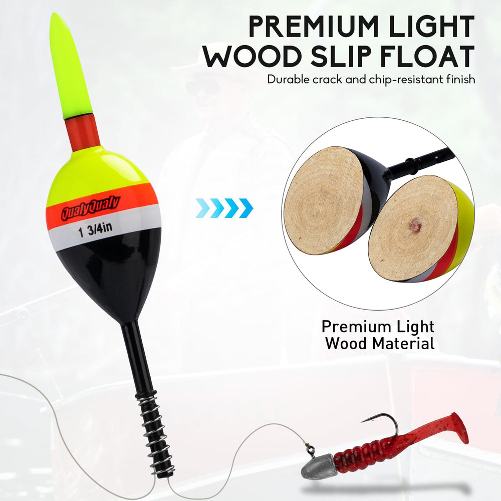 QualyQualy LED lighted slip bobber blue color close-up