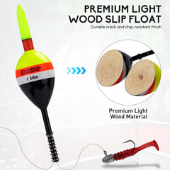 QualyQualy LED lighted slip bobber blue color close-up