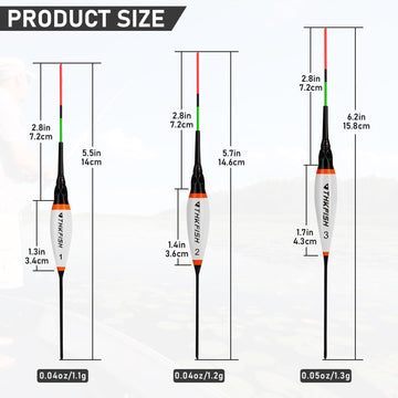 Float size options #1 #2 #3