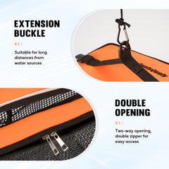 Close-up of fish-friendly rubber coating and reinforced edge