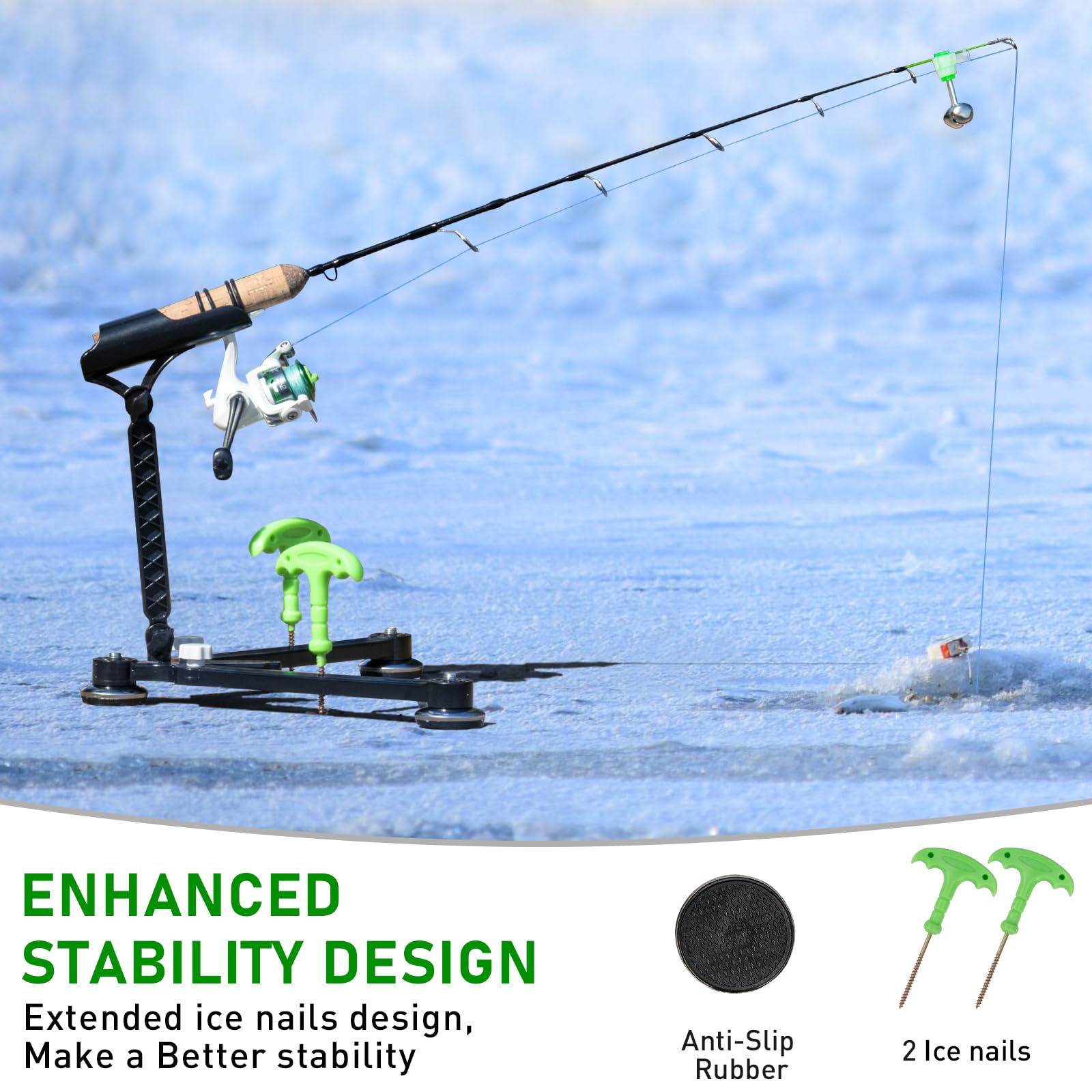 QualyQualy ice fishing bells on tip alert for bites
