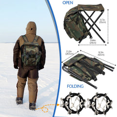 Two-tip section ice fishing rod for versatile power