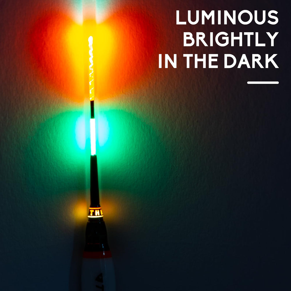 Night shallow-water fishing scene using LED bobbers