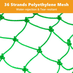 Lightweight drop net with high-density weave