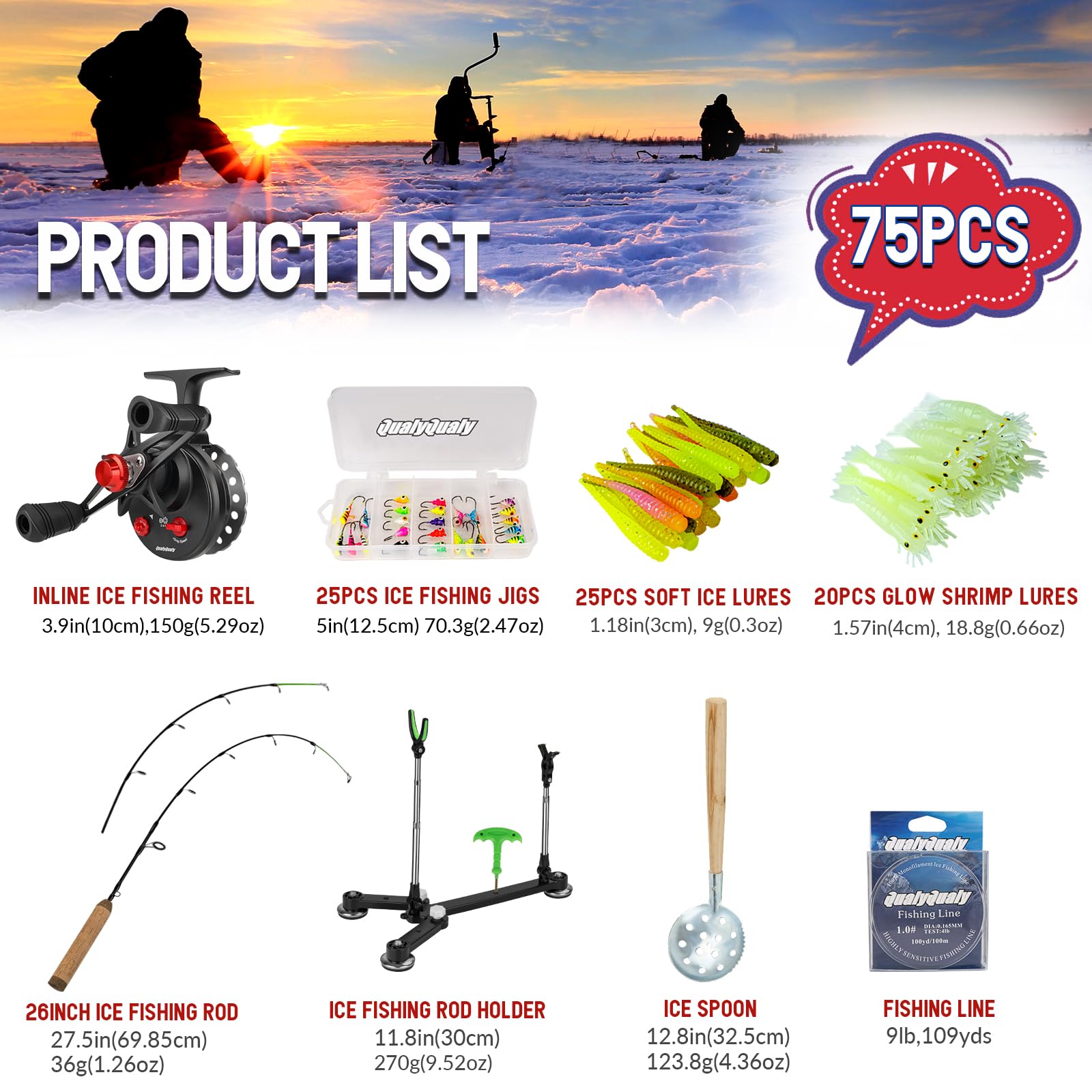 QualyQualy night glow lures capture attention in low light for better bite opportunities.