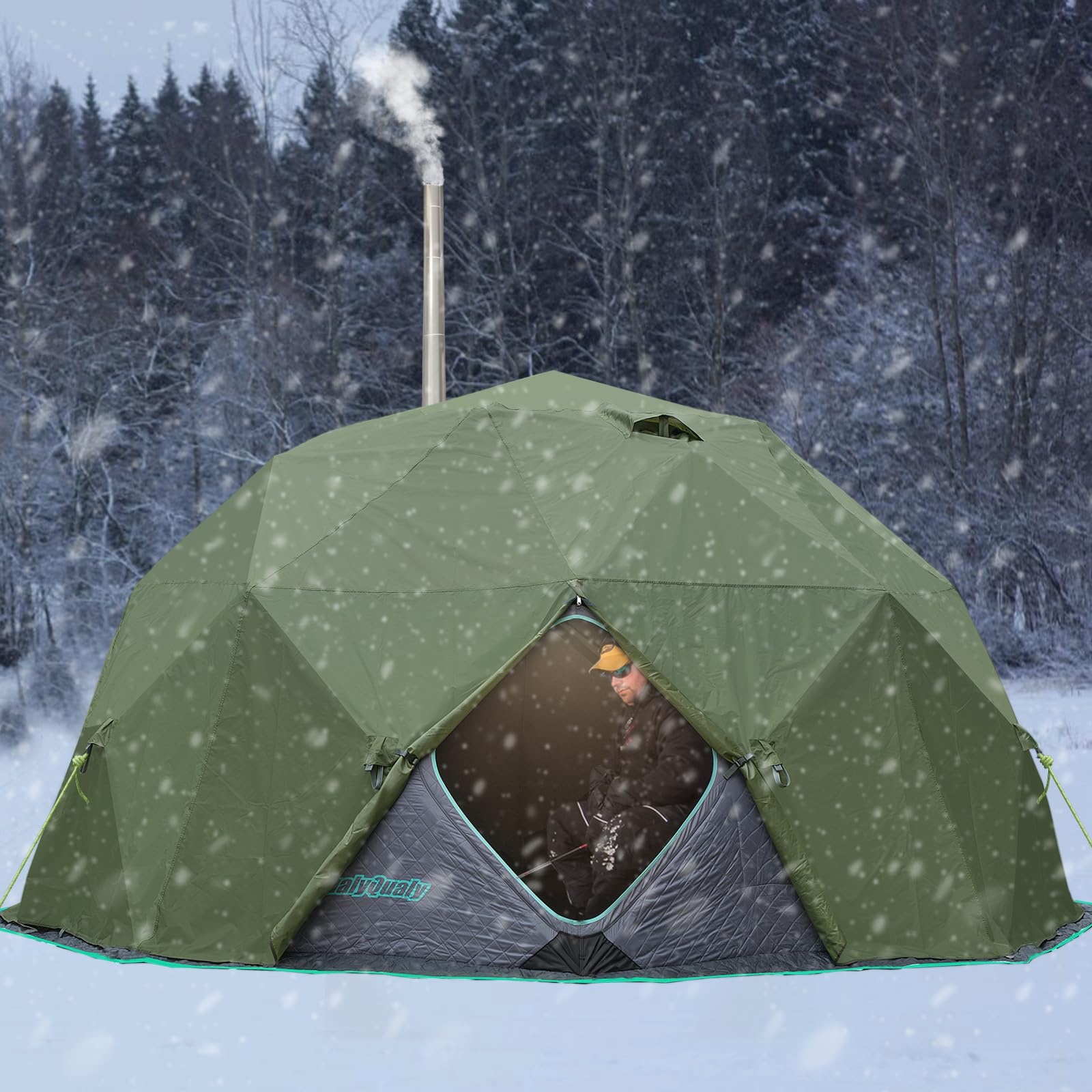 QualyQualy octagonal rain cover dimensions ensure wide coverage for eight-sided tent