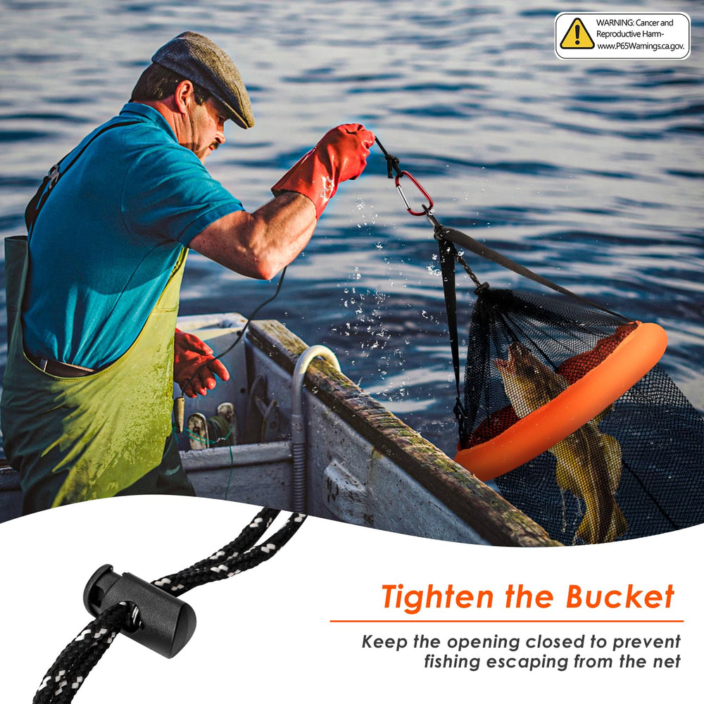 QualyQualy opening diameter 17.3 inches enables quick bait access.