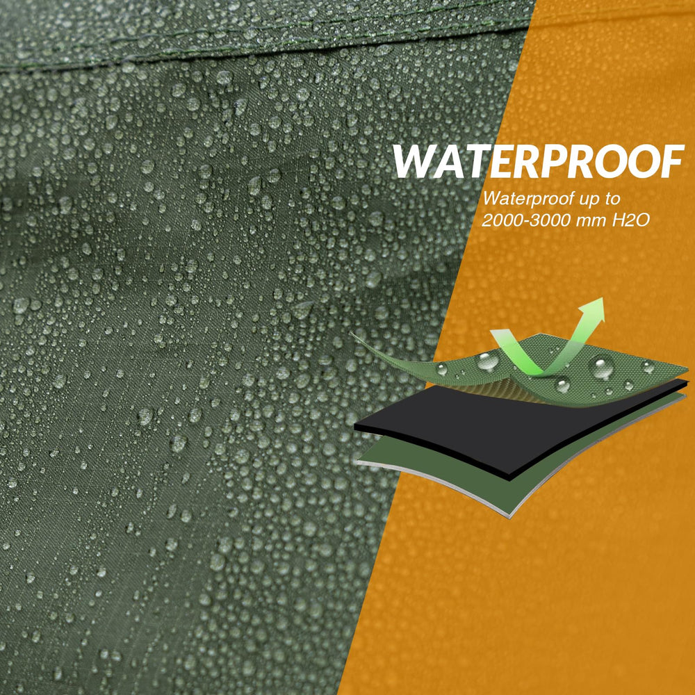 QualyQualy rain cover zipper and drawstring closure ensures secure fit