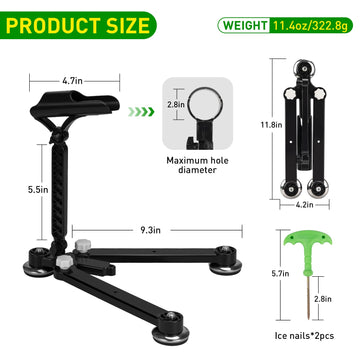 QualyQualy rod holder adjustment knobs for precise angle positioning