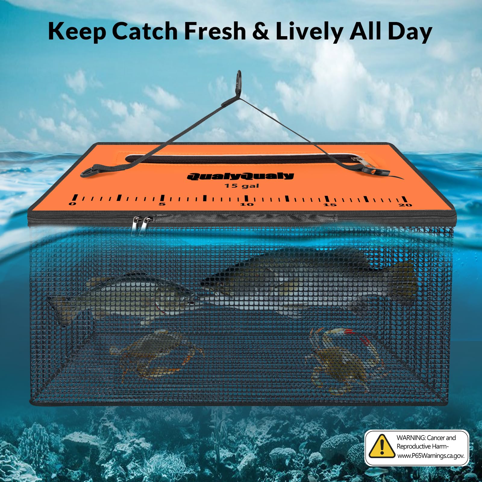 QualyQualy Ventilated mesh 0-25x0-23 inch provides airflow.