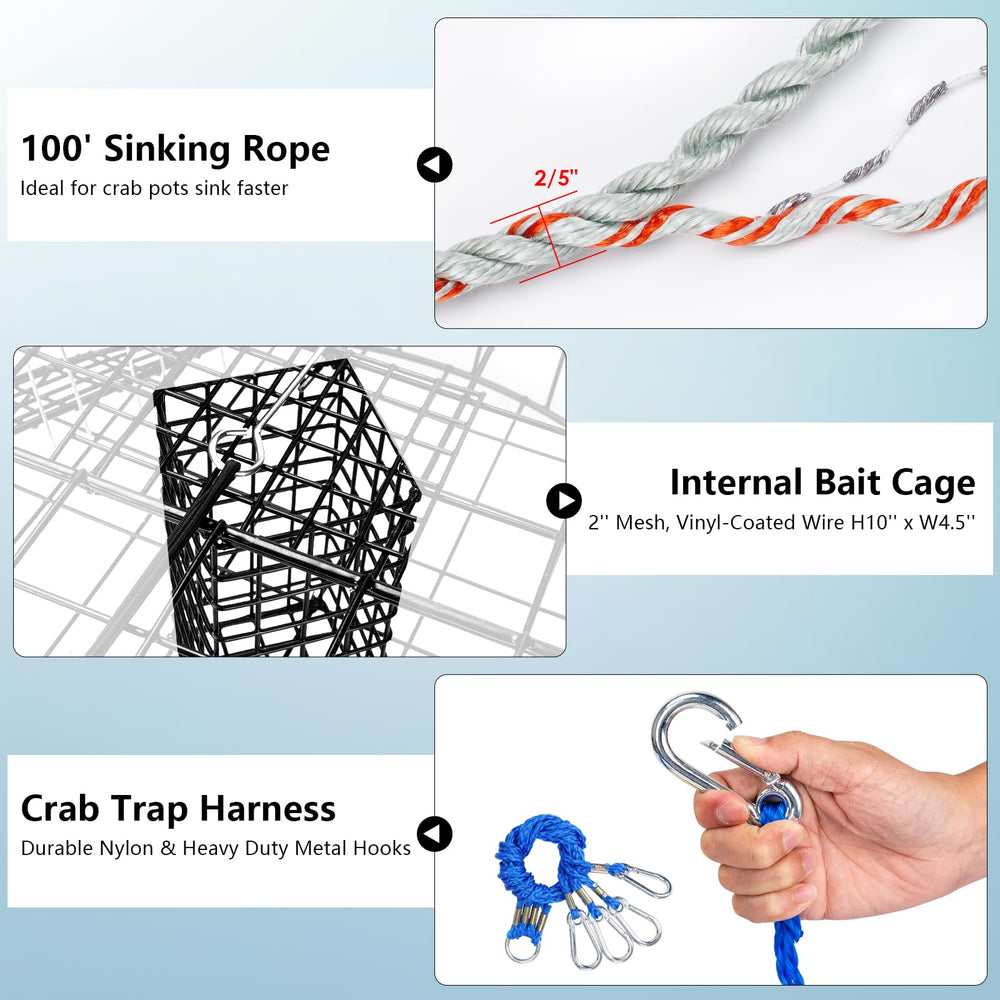 Deep-water buoy for crab lines included in kit