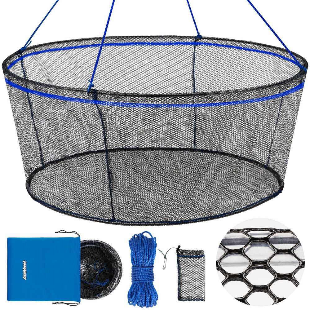 QualyQualy foldable fishing net with 39 inch top diameter