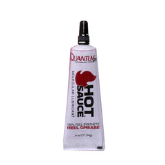 Quantum Hot Sauce reel grease bottle for premium lubrication, improving smooth operation.