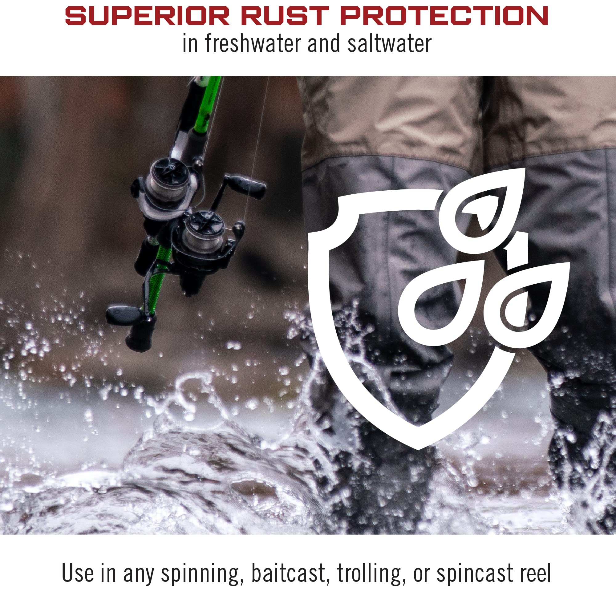 Quantum Hot Sauce reel grease protects reels in saltwater, reducing corrosion.
