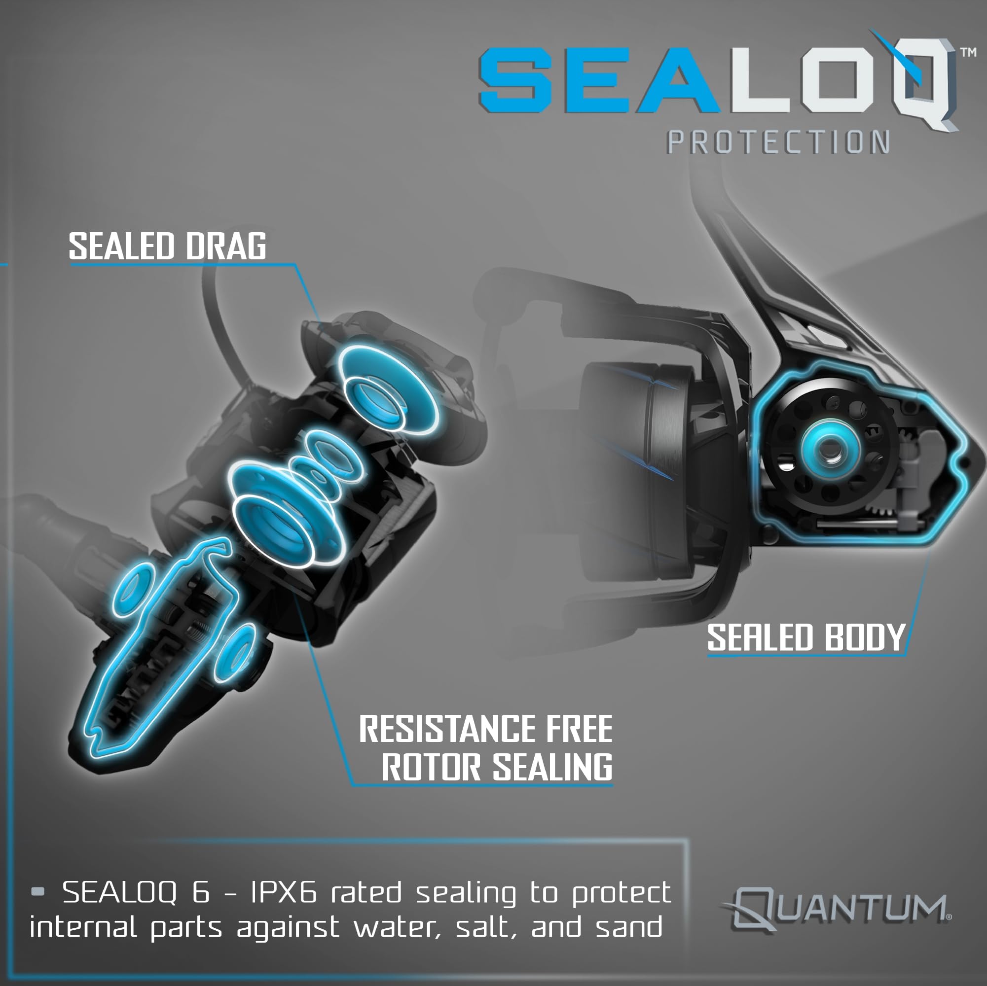Quantum Strive 8000 sealed SEALOQ IPX6 design