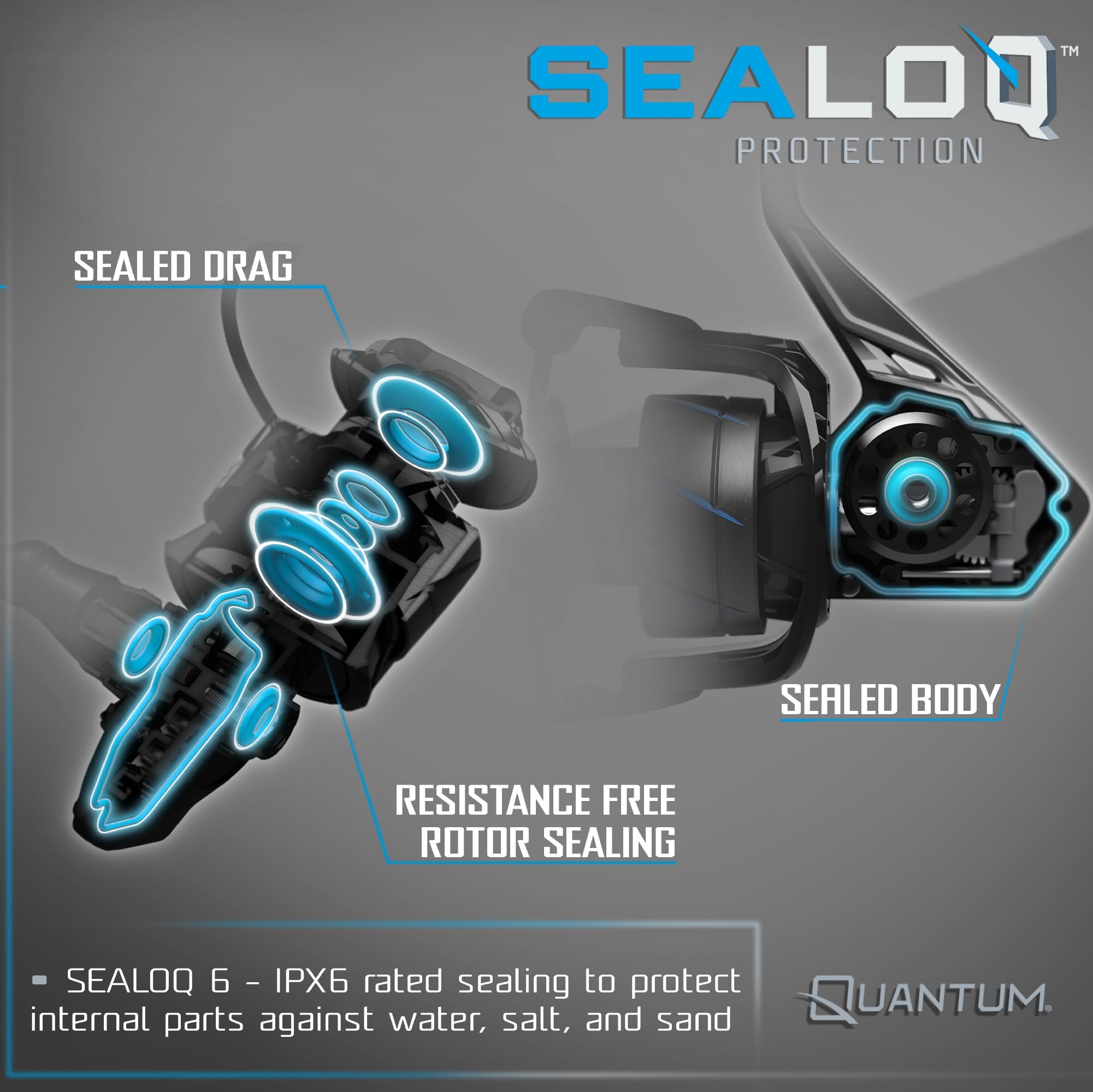 Quantum Strive DURA-LOQ drag system delivers steady stopping power.