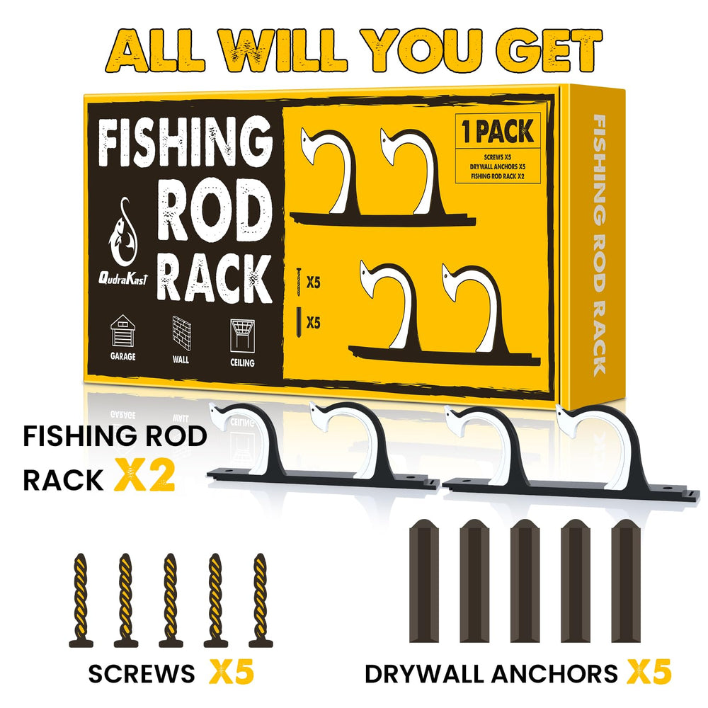 Organized fishing gear storage in garage or home